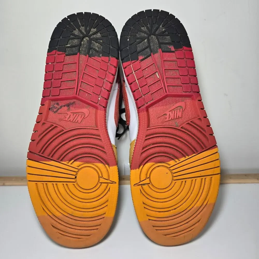 Nike Air Jordan‎ 1 Mid SE (GS) Sneakers Youth Paprika Cinnabar Black Size 4Y